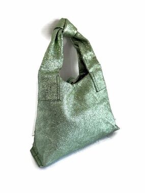 3.1 Phillip Lim Metallic Sage Green Knot-Handle Satchel